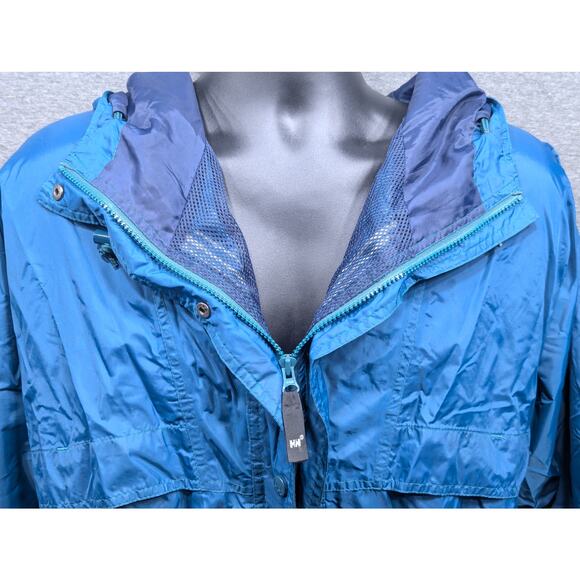 HELLY HANSEN Mens Rain Jacket - Green, Hood, Vented, Packable, Shell, Medium - Picture 2 of 5